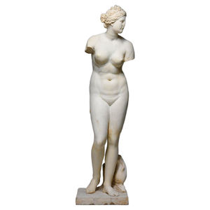 Natürliche antike weibliche Statue, schöne weiße westliche Marmor nackte weibliche Skulptur, Garten dekorative Kunst weibliche Statue - Product Image 6