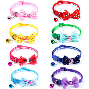 2022 Kawaii Haustier-Halsband Verstellbar Mehrfarbig Niedlicher Pfoten-Print Katzen- und Hundehalsbänder Mit Glocke Anti-Verlust Auf Lager - Product Image 6