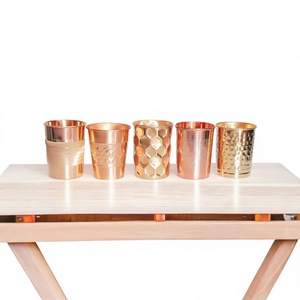 Handmade Pure Copper Mug Cup 12oz 16oz 20oz Hammered <b>Heat</b> <b>Resistant</b> Drink Tumbler with Handle for Home Camping Gift - Product Image 3