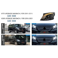 Phares avant de remplacement à LED pour Mercedes-Benz Vito 2016-2023, lentille de projecteur, DRL, style Maybach, ensemble de phares, mise à niveau