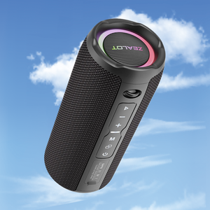 Altavoz Inalámbrico <span class=keywords><strong>para</strong></span> Exteriores ZEALOT S49PRO <span class=keywords><strong>de</strong></span> 20 W, Resistente al Agua IPX6 con LED RGB, Bt5.2 <span class=keywords><strong>para</strong></span> Uso en Exteriores/Ciclismo/Hogar - Product Image 1