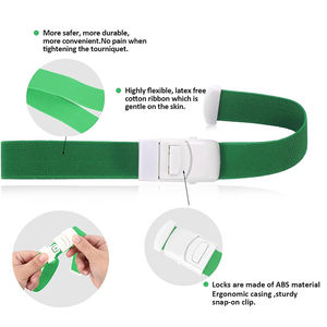 Fuente de alimentación manual Torniquete médico reutilizable desechable sin látex Dispositivos de primeros auxilios Ayuda - Product Image 2