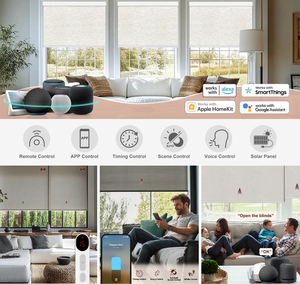 Stores enrouleurs électriques sur mesure Zebra, moteur rechargeable, fixation au <span class=keywords><strong>plafond</strong></span>, moteur intelligent, polyester, occultation totale 100%, télécommande/WiFi/application - Product Image 4
