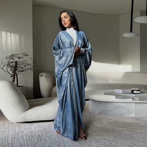 <span class=keywords><strong>2025</strong></span> sang trọng Dubai abaya Swarovski mở với có thể tháo rời vành đai khiêm tốn cầu nguyện ăn mặc cho cộng với kích thước Trung Đông phụ nữ hồi giáo - Product Image 2