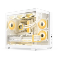 AntarcChill Custom High Quality Aluminium Gaming PC Desktop Gaming Computer Desk Case ATX Computer Cases Towers CPU Cabinet