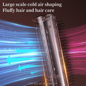 <span class=keywords><strong>Brosse</strong></span> à Air chaud une étape ventilateur 2 tête remplaçable sèche-cheveux peigne vent fort lisseur électrique rouleau bigoudi outils de coiffure - Product Image 4