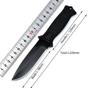 Cuchillo Táctico Multifunción Edc Best Seller con Mango de Goma, Acero 8Cr13Mov, Cuchillo de Combate y Supervivencia, Hoja Fija, Cuchillo de Caza - Product Image 2
