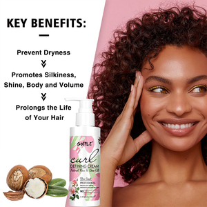 Oem Odm crème définissante de boucles personnalisée huile de karité et de rose naturelle crème définissante de boucles hydratée lotion coiffante pour les boucles - Product Image 5