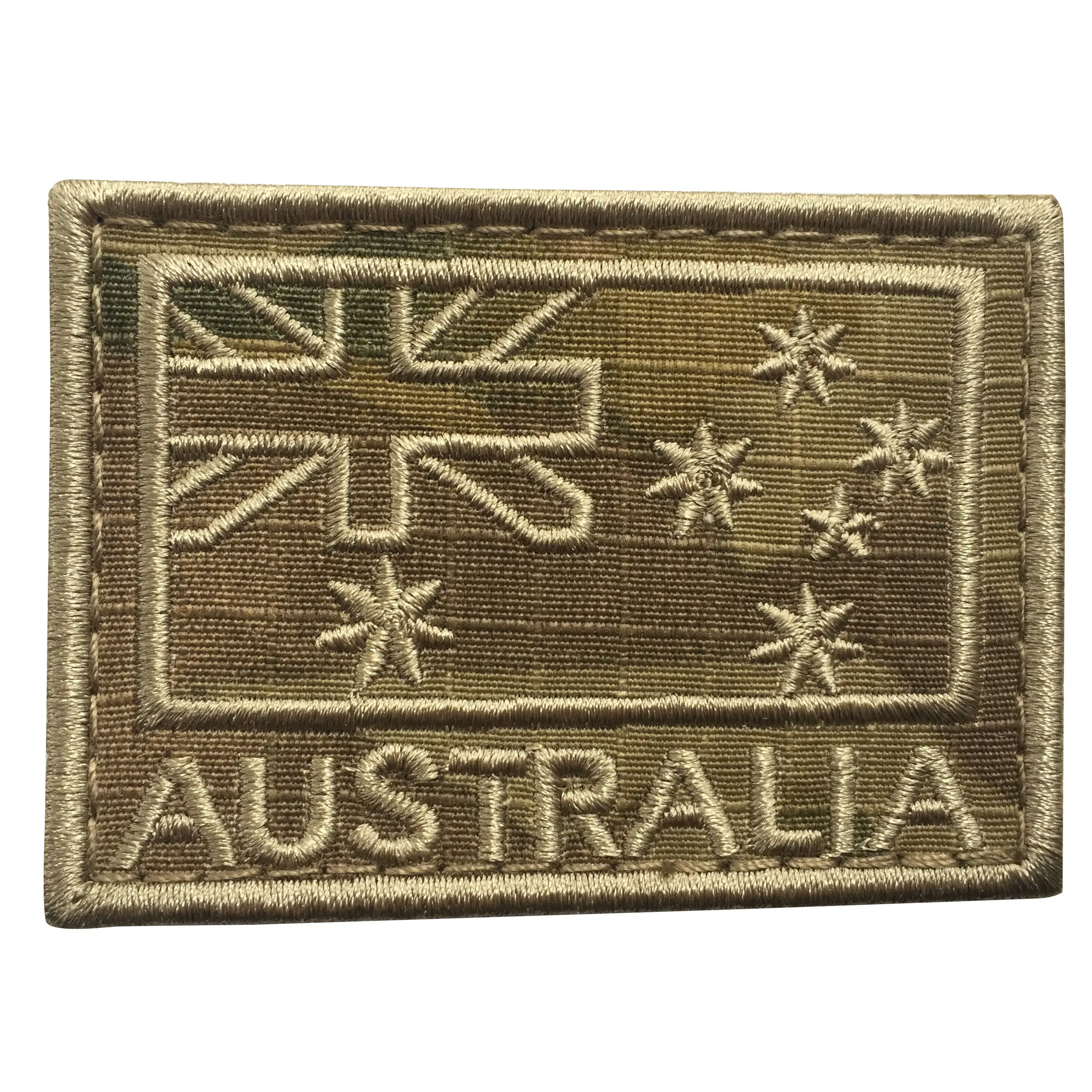 Avustralya bayrağı renk 2.95*1.96 inç taktik abd abd PVC bayrak cırt cırt üniforma yama alt Dued bayrağı yama