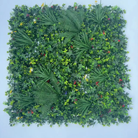 100x100cm UV-Preuve Vertical Jardin Extérieur Plante Artificielle Vert Mur Décoration Toile de Fond Panneau Vert Gazon Artificiel Mur