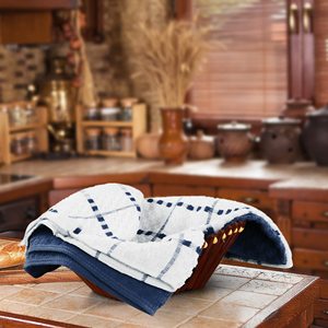 Serviettes de cuisine en coton personnalisées, super douces et absorbantes pour la cuisine, ensemble de serviettes en lin pour le thé et le bar - Product Image 5