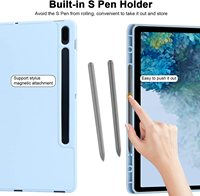 Étui pour tablette en cuir TPU à trois volets pour Samsung Galaxy Tab S7 S8 S6