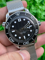 Montre mécanique classique pour homme de qualité supérieure, lumineuse, étanche, saphir, acier inoxydable, automatique, pour homme