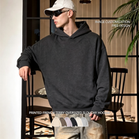 Sweat-shirt imprimé en molleton bouclette texturé mélangé, lignes de panneaux déstructurées, sans poches, pull-over, luxe discret, hoodie Heather Matrix