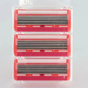 Manual Razor 6 Blade Stainless Steel For Body Leg Underarm Hair Removal Plastic Handle - Product Image 1