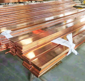 Großhandel Erdungssystem-Leiter Kupferbeschichteter Stahl Erdungsschiene Flachkupferschiene für Industrietechnik - Product Image 1