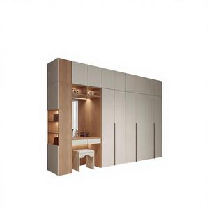 Armario de Dormitorio Personalizado con Tocador Integrado, Juego de <span class=keywords><strong>Muebles</strong></span> Ecológicos de Gran Almacenamiento, Diseño Gratuito, Hecho en China - Product Image 2