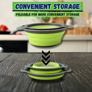 Panier de cuisine pliable multifonctionnel en <span class=keywords><strong>silicone</strong></span>, égouttoirs et paniers de rangement pour fruits, passoires et égouttoirs rotatifs pour légumes - Product Image 5
