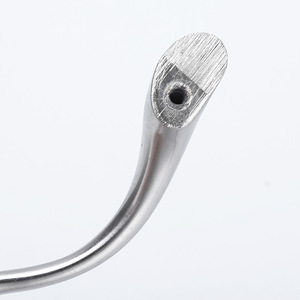 S-211 Stainless Steel Curved Cabinet Handle Lever <b>Drawer</b> Handle Traditional Style Universal Fit - Product Image 3