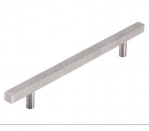 Lemari laci persegi besi tahan karat T Bar lemari pakaian Panjang kabinet pintu tarik furnitur pegangan dapur - Product Image 4