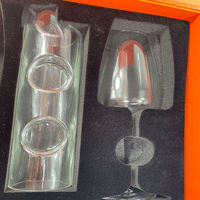 Caja de Regalo de Cartón Rígido Negro Mate de Lujo Ecológica Personalizada para Botellas de Whisky y Vino con Vasos