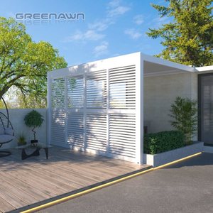 Villa personnalisée jardin extérieur, Pergola automatique, Pergola de stationnement de voiture, hangar pergolgs <span class=keywords><strong>avec</strong></span> moteur de <span class=keywords><strong>volet</strong></span> <span class=keywords><strong>roulant</strong></span> électrique - Product Image 1