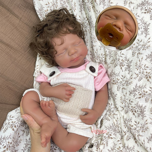 Muñeca <span class=keywords><strong>Reborn</strong></span> de Silicona Sólida de 50 cm, Directo de Fábrica, Cabello Personalizado, 20 Pulgadas, Realista, 3.3 kg, Bebés <span class=keywords><strong>Reborn</strong></span> de Silicona, Venta al por Mayor y al Detal - Product Image 1