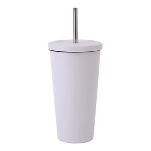 <span class=keywords><strong>Tazza</strong></span> Termica da Viaggio in Acciaio Inox 500ml 17oz con Cannuccia Antigoccia Design Moderno per <span class=keywords><strong>Caffè</strong></span> Freddo e Acqua - Product Image 3