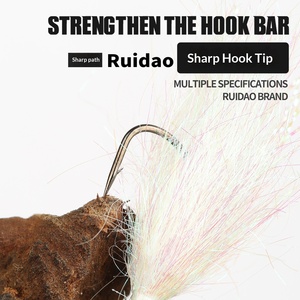 Hameçons Jig Head 9558 en forme de crevette en soie glacée, <span class=keywords><strong>micro</strong></span>-hameçons barbelés pour la pêche au bar et les ensembles d'appâts de pêche - Product Image 4