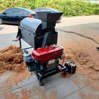 Machine à fibres de coco en promotion en Chine pour le traitement des coques de noix de coco, équipement de déchiquetage des fruits de palmier et des coques de noix de coco