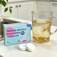 TOTCLEAN – Comprimés effervescents écologiques détachants pour taches de thé, activés à l'eau chaude, nettoyage en profondeur en 5 minutes pour tasses à café et tasses à thé