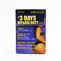 Capsules Hormonales Féminines HIP&BIG BUTT pour Adultes - 3 Jours - Hanches Plus Larges - Efface la Cellulite - Non Destiné aux Femmes Enceintes