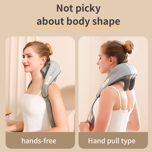 Offres Spéciales électrique sans fil Massage du cou relaxant Shiatsu soulagement de la douleur des tissus profonds masseur d'épaule et de cou avec chaleur - Product Image 5