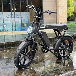 OUXI V8 EU 창고 전자 자전거 전기 자전거 20 인치 팻 타이어 접이식 성인용 충전식 자전거