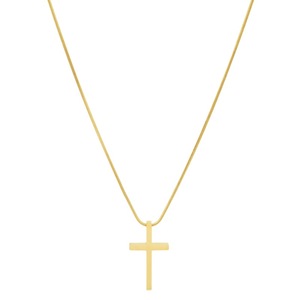 Collar con Colgante de Cruz de Acero de Titanio de Diseño Exclusivo, Chapado en Oro y Plata, Collares Unisex, Joyería al por Mayor - Product Image 5