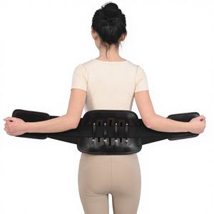 Vente directe usine – Ceinture de soutien lombaire médicale élastique et ajustable en polyester et cuir, respirante, de haute qualité - Product Image 1