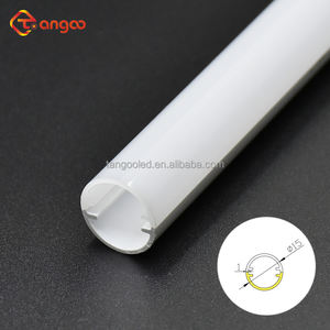 T5 גוף תאורה פלורסנט מפזר צינור פלסטיק קטן פולקרבונט עבור הוביל פס אור במפעל מותאם אישית - Product Image 1