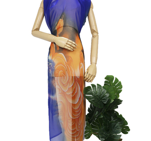 WI-A02 100% Polyester 50D In Chống Tĩnh Trọng Lượng Nhẹ Voan Vải Cho Khăn Ăn Mặc & May Sử Dụng - Product Image 1