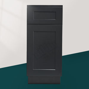 Lemari Dapur Model Shaker Graphite B12 RTA Terbaru, Stok Kabinet Dasar Kayu, Lemari Dapur Terjangkau, Gratis Ongkir - Product Image 3