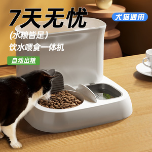 Distributeur automatique de nourriture/eau en céramique pour chat, gamelle pour chien, bassine pour chat, distributeur de nourriture/eau grande capacité, gamelle pour chat, fournitures pour animaux de compagnie - Product Image 5