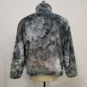Sudaderas con Capucha de Forro Polar Sherpa para Hombre, al por Mayor, Personalizadas, de Alta Calidad, 100% Tie Dye, Estilo Urbano, con Bolsillos Suaves, Cierre de Cremallera, Talla Grande - Product Image 2