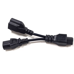 Câble répartiteur en Y, IEC C6 vers IEC C13 et prise Nema5-15p US, cordon d'<span class=keywords><strong>alimentation</strong></span> CA pour ordinateur - Product Image 3