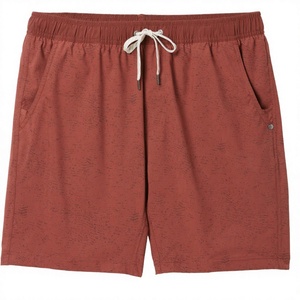 Shorts de sport décontractés pour hommes en toile de haute qualité, respirants, en polyester et coton, taille mi-haute, avec poches et imprimé par transfert thermique - Product Image 3