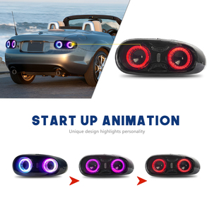 HCMOTIONZ LED RGB feux arrière pour Mazda MX-5 <span class=keywords><strong>NC</strong></span> 2008-2015 DRL démarrage Animation Plug and Play voiture feux arrière assemblage - Product Image 4