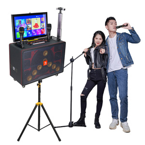 Loa siêu trầm không dây chất lượng cao Loa kéo chuyên nghiệp dành cho karaoke với màn hình cảm ứng Loa Bluetooth WIFI - Product Image 6