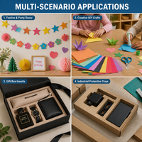 Découpes personnalisées en carton coloré, inserts en carton A4 de toutes formes (rond, ovale, carré) pour le bricolage, la décoration de festivals, la protection des emballages