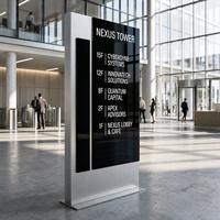 Panneau publicitaire autoportant pour centre commercial, signalétique directionnelle, panneau publicitaire en 3D