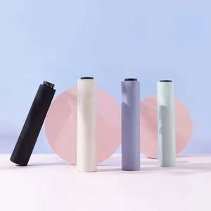 Japanese Ultra Light 190T Nylon Fabric Pongee Three <b>Fold</b> Umbrella Custom Logo Pencil Umbrella Anti Ultraviolet Sun Umbrella - Product Image 6