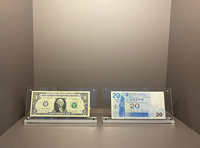 RAY YI Cadre de présentation de billets de banque en acrylique transparent de luxe, fait main, sur mesure, pour la vente en gros