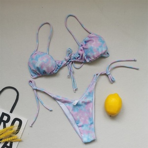 Nouveau Maillot <span class=keywords><strong>de</strong></span> <span class=keywords><strong>Bain</strong></span> 2022 <span class=keywords><strong>String</strong></span> T-back Tendance Jeune Fille Deux Pièces Femme Halter Dos Nu Bandage Bikini Sexy Tenue <span class=keywords><strong>de</strong></span> Plage - Product Image 5